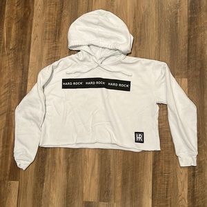 Hard rock cropped hoodie